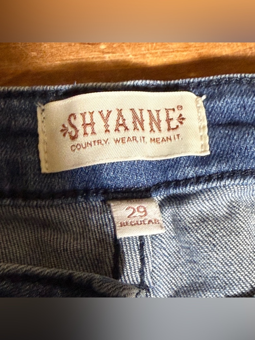 Shyanne High Rise Flare Jeans Western Seamed Denim Women's Size 29x34 - Picture 3 of 7